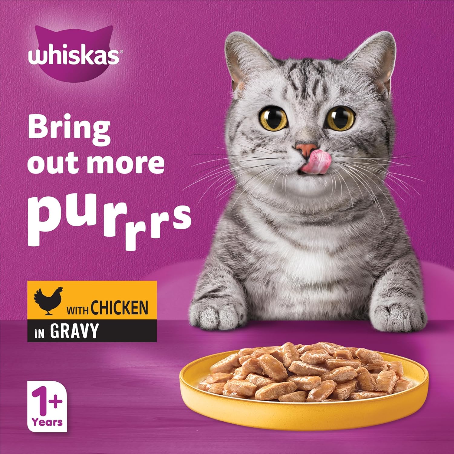 WHISKAS TASTY MINCE CHICKEN IN GRAVY CAT FOOD