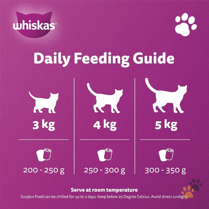 WHISKAS TASTY MINCE CHICKEN IN GRAVY CAT FOOD