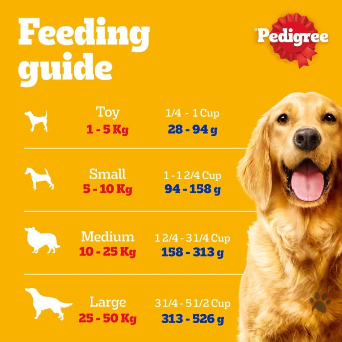 PEDIGREE BEEF & VEGETABLES ADULT DRY DOG FOOD