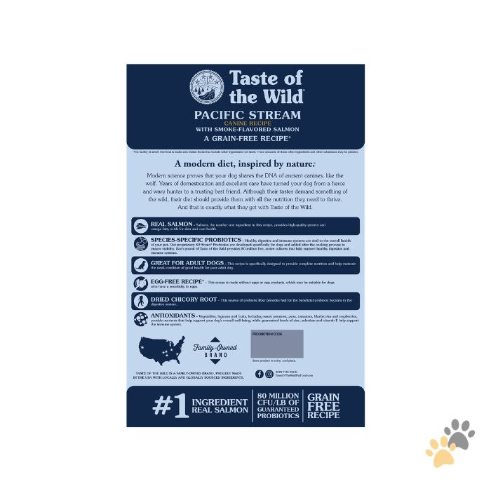 TASTE OF THE WILD PACIFIC STREAM CANINE RECIPE WITH SMOKED SALMON