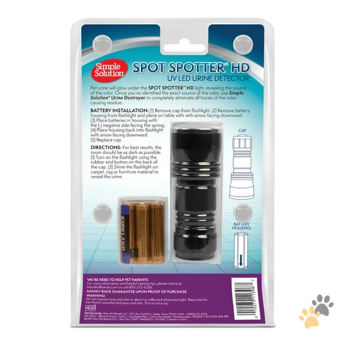 SIMPLE SOLUTION SPOT SPOTTER UV PET URINE DETECTOR