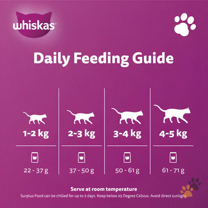 WHISKAS GOURMET SEAFOOD ADULT DRY CAT FOOD