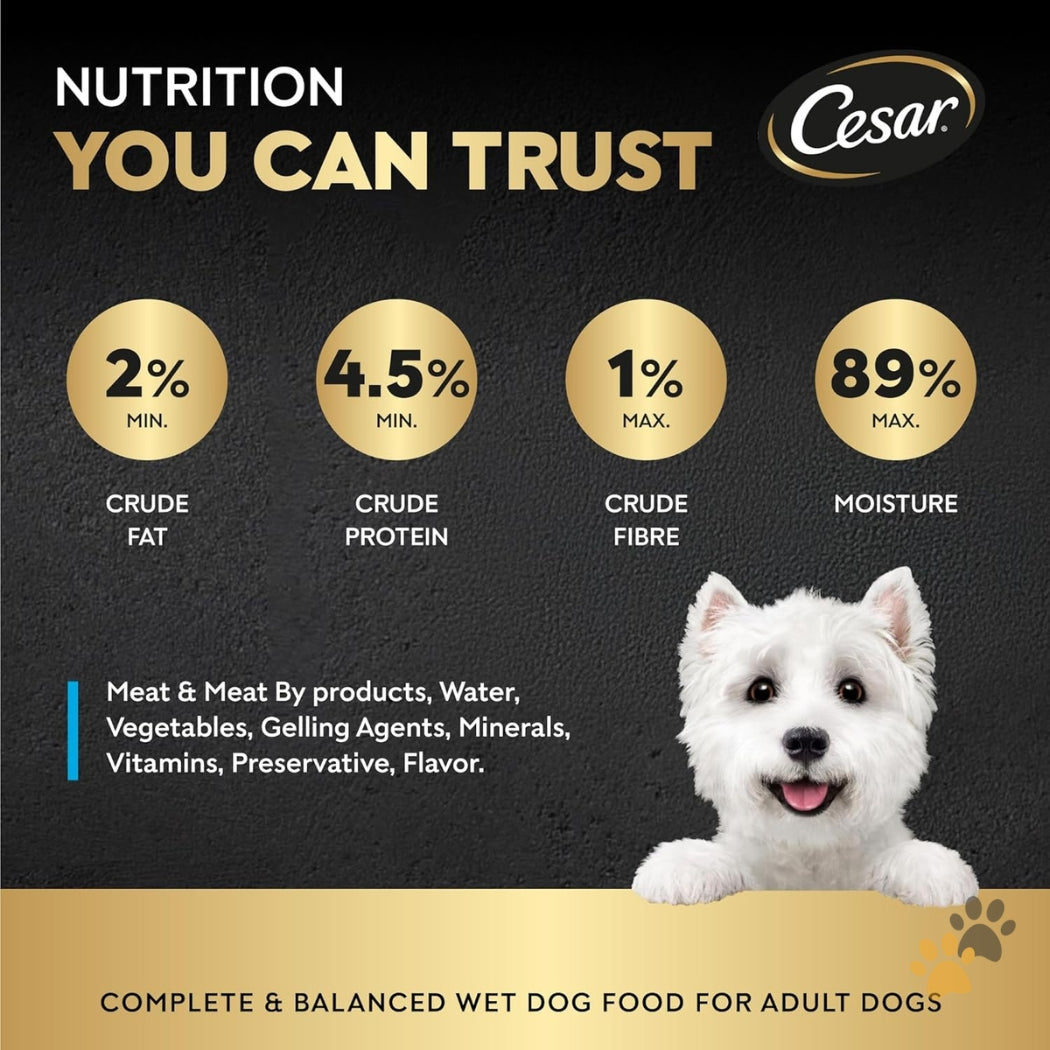 CESAR CHICKEN & VEGETABLES ADULT WET DOG FOOD