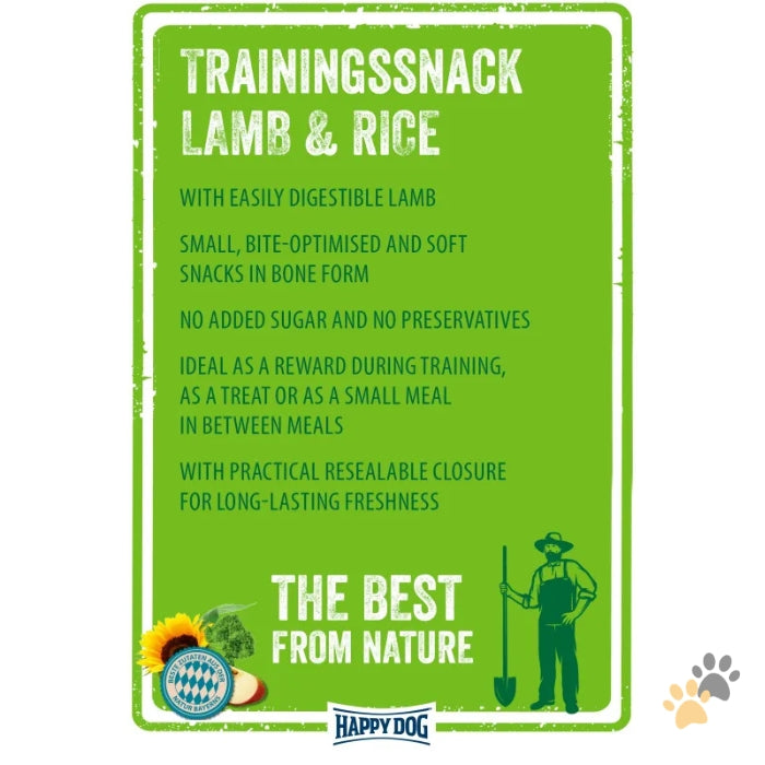HAPPY DOG NATURCROQ MINI LAMB & RICE SNACK