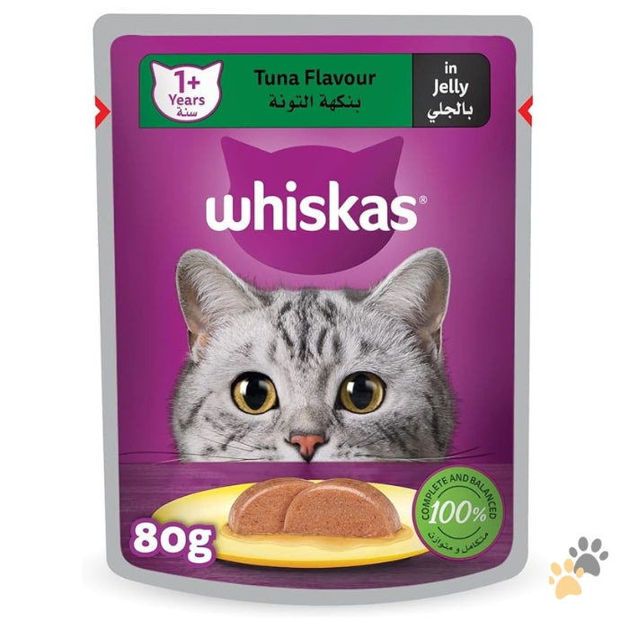 WHISKAS TUNA IN JELLY COMPLETE & BALANCED NUTRITION