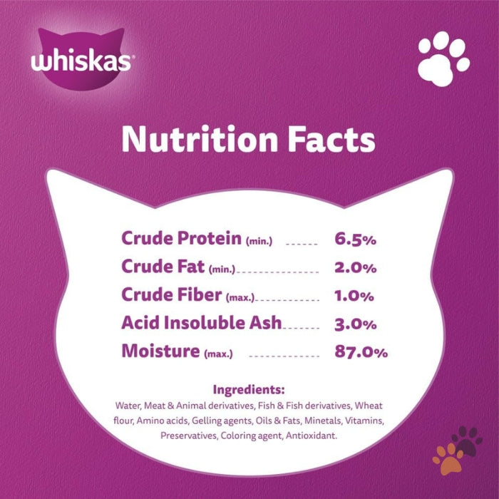 WHISKAS TUNA IN JELLY COMPLETE & BALANCED NUTRITION WET KITTEN FOOD