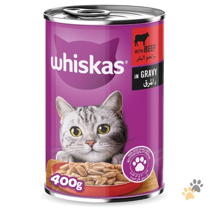 WHISKAS TASTY MINCE BEEF IN GRAVY CAT FOOD