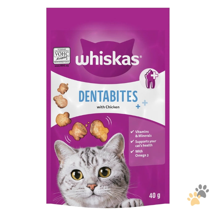 WHISKAS DENTABITES ADULT CAT TREATS WITH CHICKEN