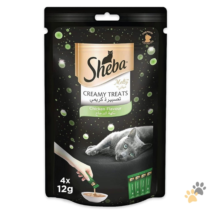 SHEBA MELTY CHICKEN FLAVOR CAT WET CREAMY TREATS