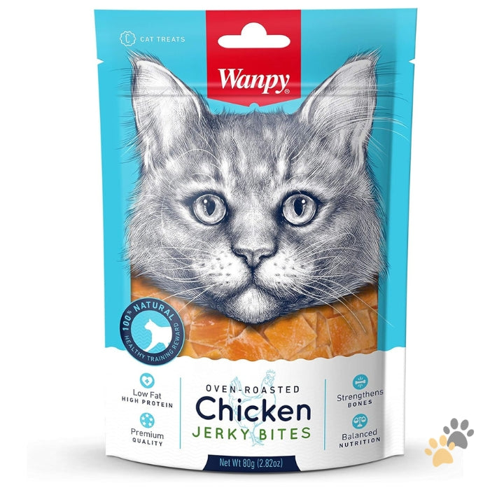WANPY CHICKEN JERKY BITES CAT TREATS