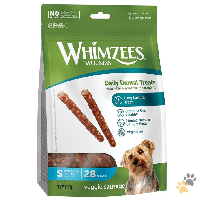 WHIMZEES VEGGIE SAUSAGE DENTAL DOG TREATS