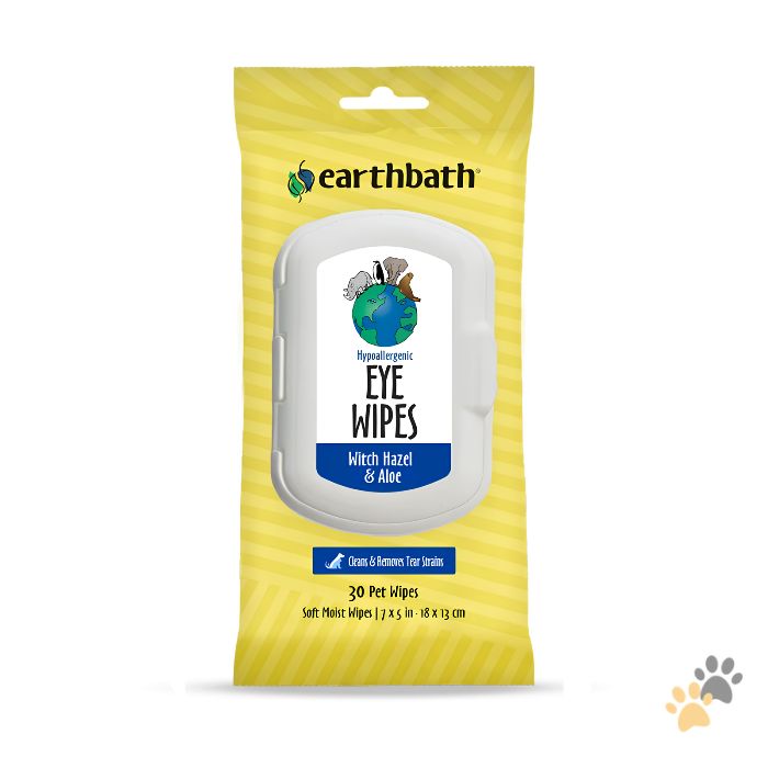 EARTHBATH HYPO-ALLERGENIC EYE WIPES WITH WITCH HAZEL & ALOE