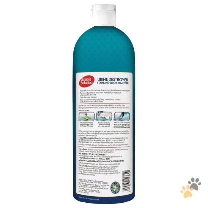 SIMPLE SOLUTION URINE DESTROYER - STAIN AND ODOR REMOVER