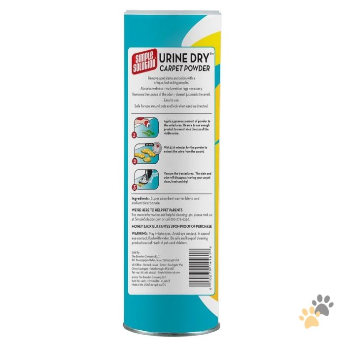 SIMPLE SOLUTION PET URINE DRY CARPET POWDER