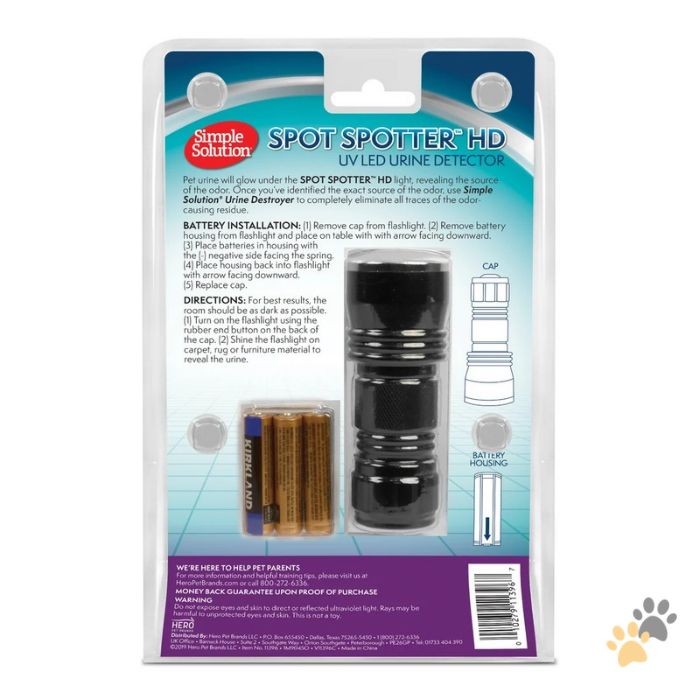 SIMPLE SOLUTION SPOT SPOTTER UV PET URINE DETECTOR