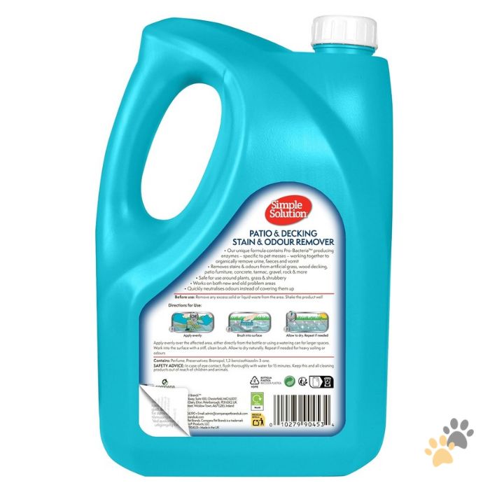 SIMPLE SOLUTION PATIO AND DECKING PET STAIN AND ODOUR REMOVER
