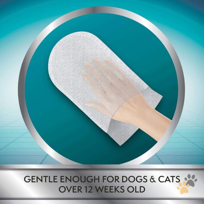 SIMPLE SOLUTION PET BATH HAND MITTS FOR DOGS AND CATS