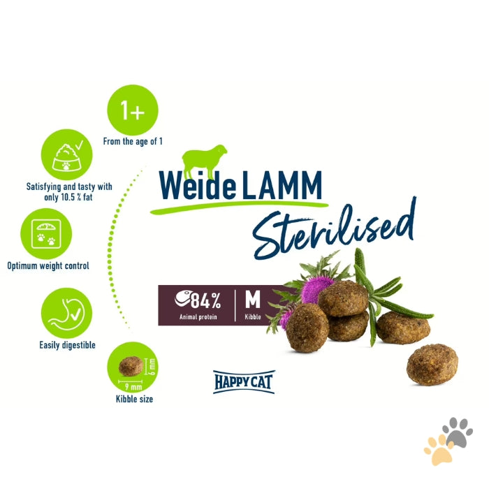 HAPPY CAT STERILISED ADULT FARM LAMB