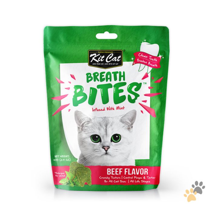 KIT CAT BREATH BITES DENTAL CAT TREATS – INFUSED WITH MINT
