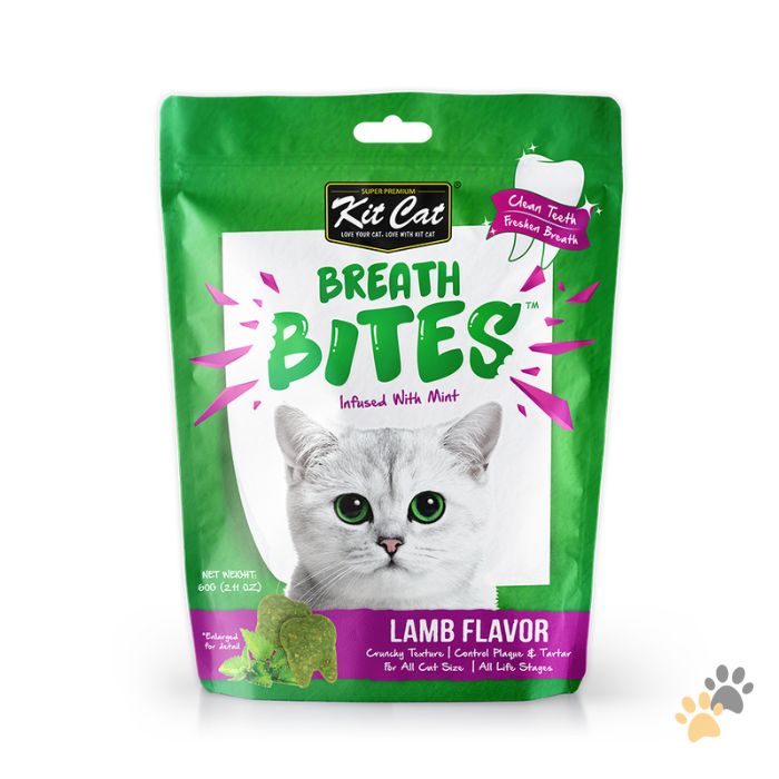KIT CAT BREATH BITES DENTAL CAT TREATS – INFUSED WITH MINT