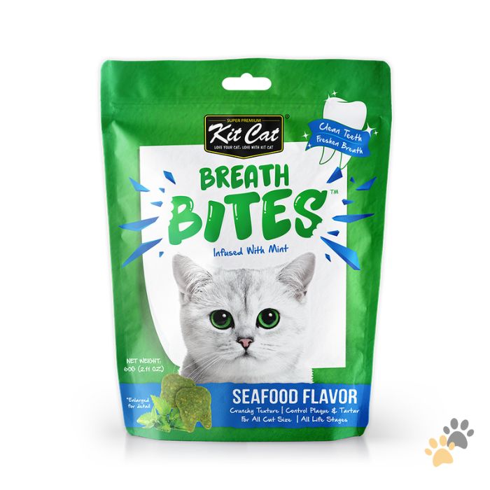 KIT CAT BREATH BITES DENTAL CAT TREATS – INFUSED WITH MINT