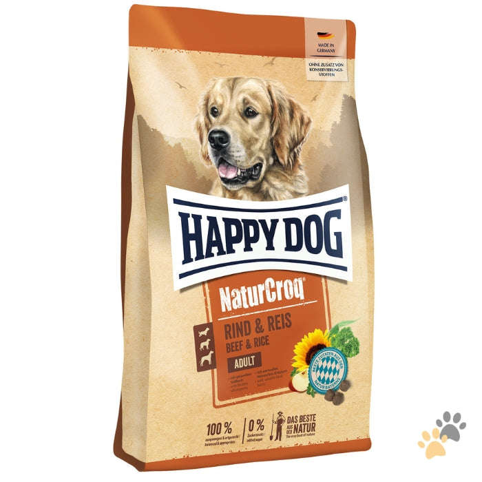 HAPPY DOG NATURCROQ BEEF & RICE