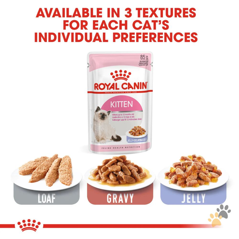 ROYAL CANIN KITTEN JELLY WET FOOD - 12 X 85G