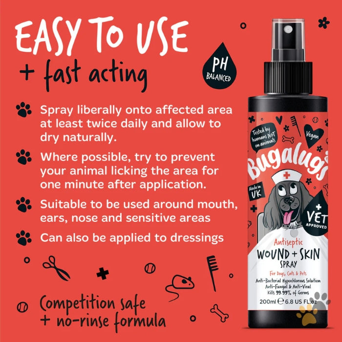 BUGALUGS ANTISEPTIC WOUND SKIN SPRAY
