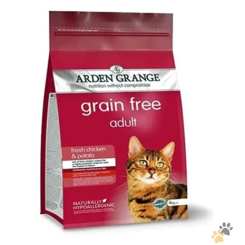 Arden Grange Grain Free Adult Fresh Chicken & Potato Dry Cat Food - 2 Kg - Cat Food