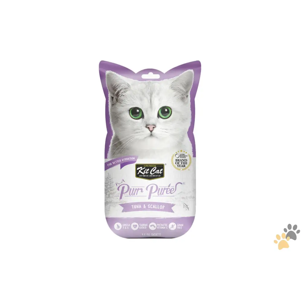 Kit Cat Purr Puree - Tuna & Scallop - Cat Food