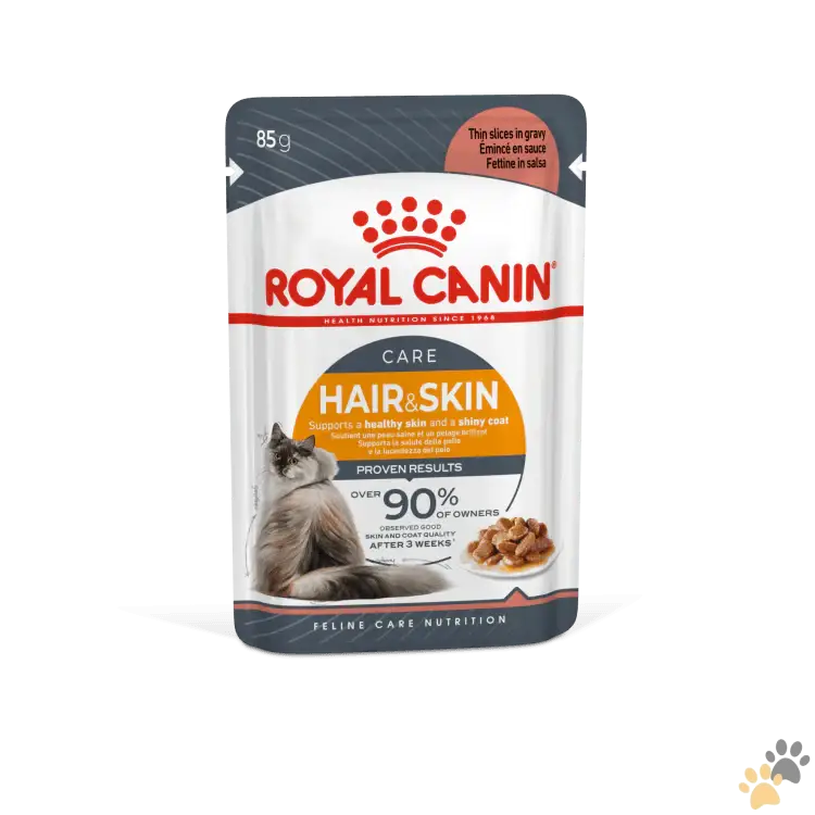Royal Canin Feline Care Nutrition Hair & Skin Gravy (intense Beauty) - 12x85g - Cat Food