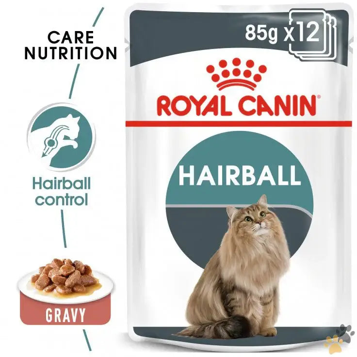 Royal Canin Feline Care Nutrition Hairball Gravy Wet Food - 12x85g - Cat Food