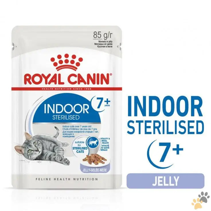 Royal Canin Feline Health Nutrition Indoor 7 + Gravy Wet Food - 12x85g - Cat Food