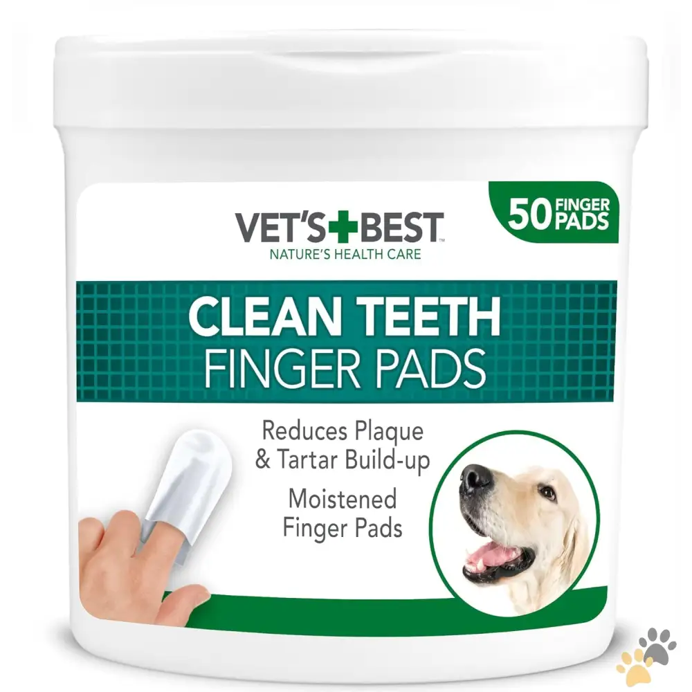 Vet’s Best Clean Teeth Finger Pads - Pet Grooming