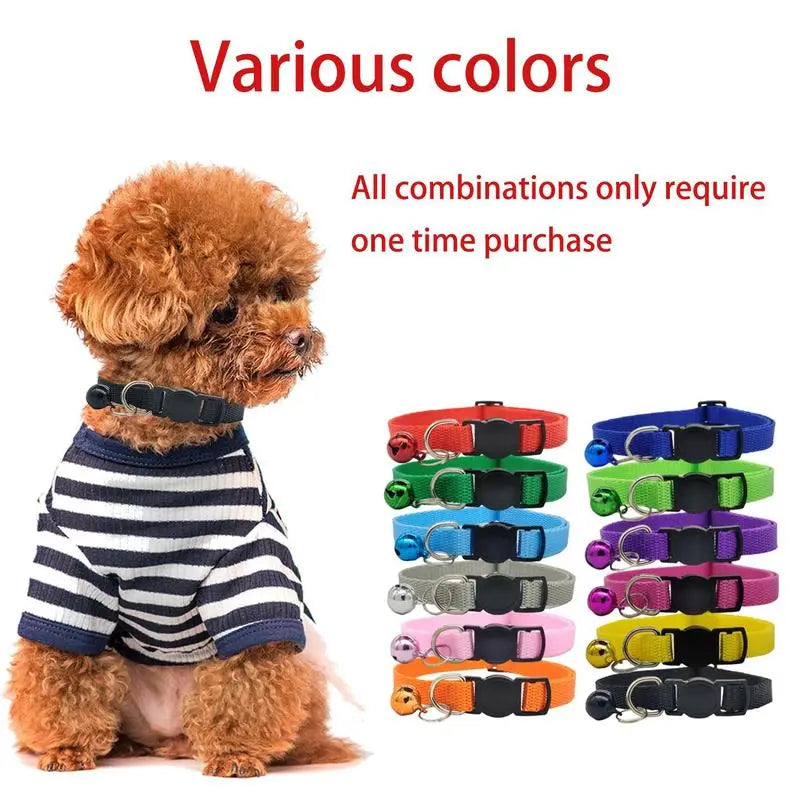 Colorful Breakaway Pet Collars with Safety Buckle