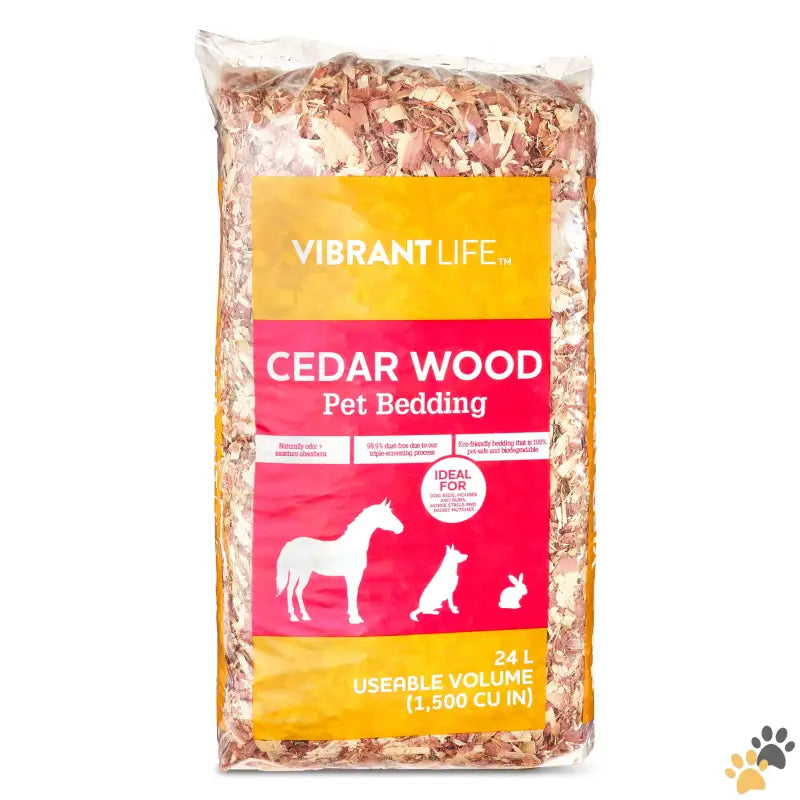 Vibrant Life Cedar Wood Pet Bedding - 24 l / 1 - 24l Cedar Wood Pet Bedding.