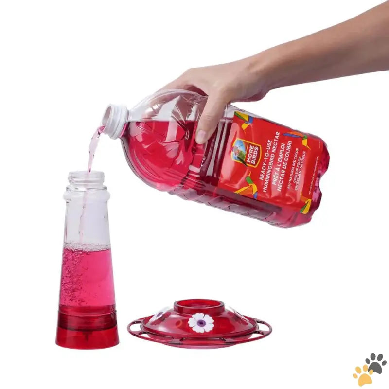 More Birds Hummingbird Nectar Real Flower Sweetness - 64 Oz. Hummingbird Red Nectar Ready to Use.