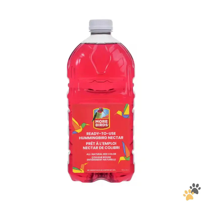 More Birds Hummingbird Nectar Real Flower Sweetness - 64 Oz. Hummingbird Red Nectar Ready to Use.