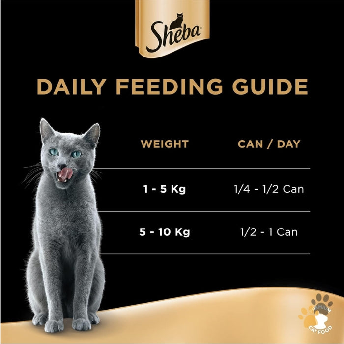 SHEBA TUNA & WHITE FISH IN GRAVY WET CAT FOOD