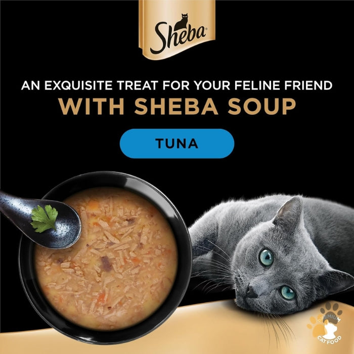SHEBA ADULT CAT SOUP WITH TUNA