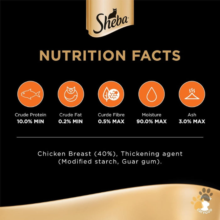 SHEBA SUCCULENT CHICKEN BREAST ADULT WET CAT FOOD