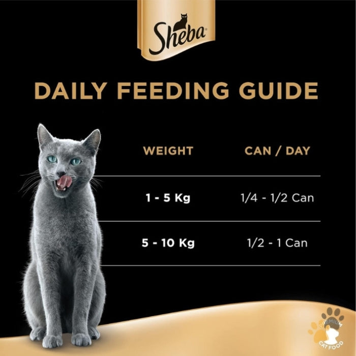 SHEBA TUNA & WHITE FISH IN GRAVY WET CAT FOOD