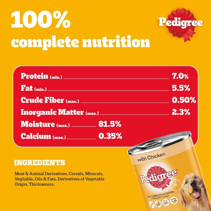 PEDIGREE CHICKEN IN LOAF WET DOG FOOD