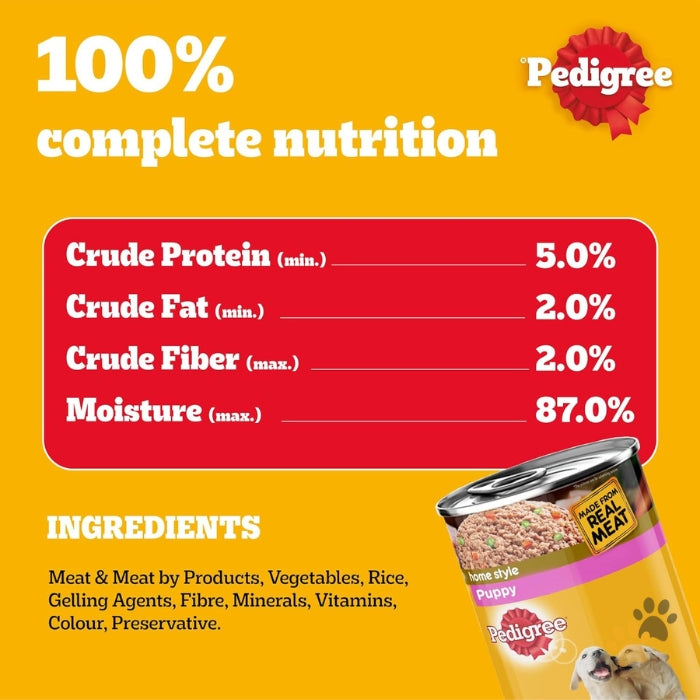 PEDIGREE CHICKEN & VEGETABLES WET PUPPY FOOD