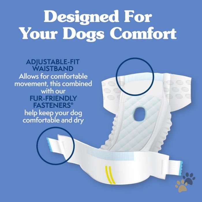 SIMPLE SOLUTION DISPOSABLE FEMALE DOG DIAPERS