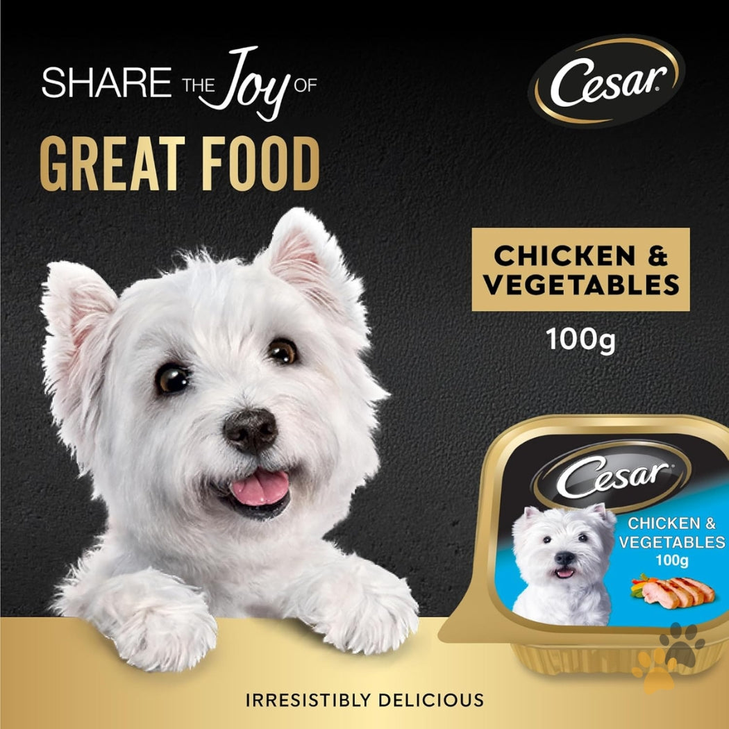 CESAR CHICKEN & VEGETABLES ADULT WET DOG FOOD