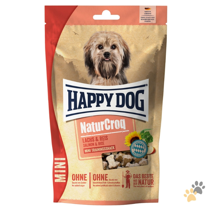 HAPPY DOG NATURCROQ MINI SALMON & RICE SNACK