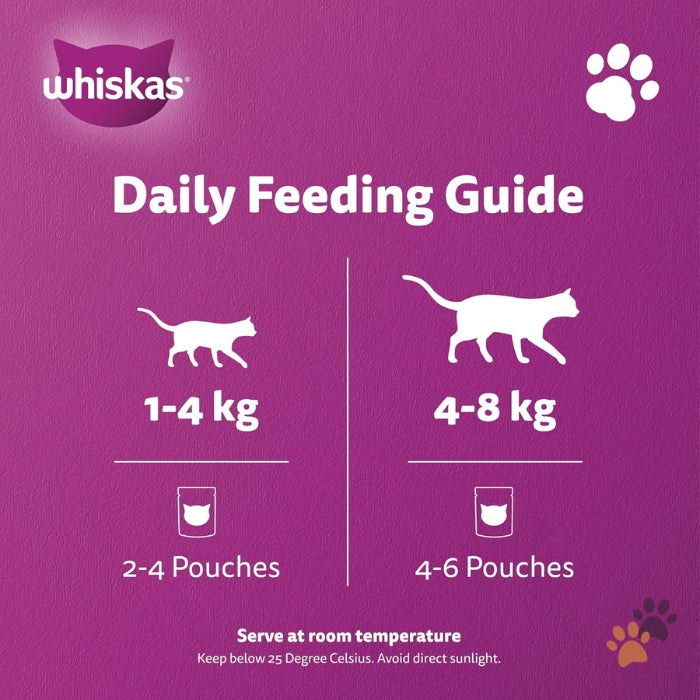 WHISKAS BEEF LIVER IN GRAVY COMPLETE & BALANCED NUTRITION