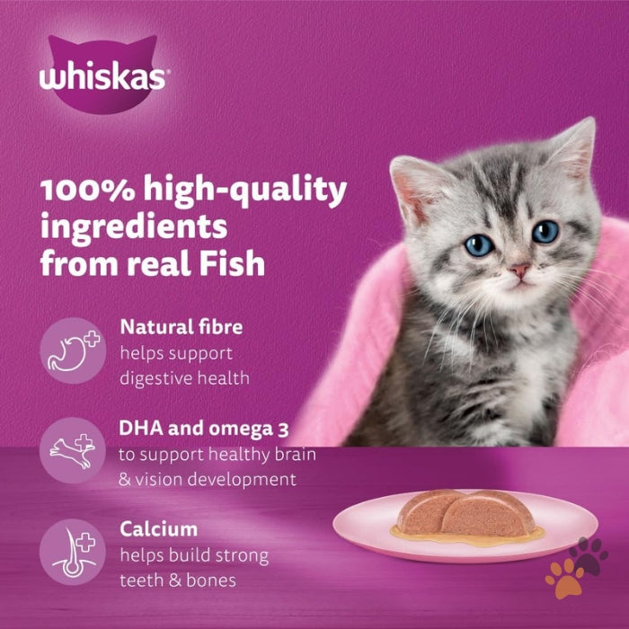 WHISKAS TUNA IN JELLY COMPLETE & BALANCED NUTRITION WET KITTEN FOOD