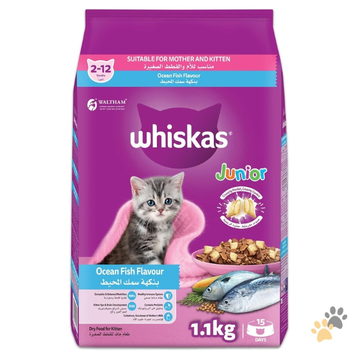 WHISKAS OCEAN FISH DRY KITTEN FOOD